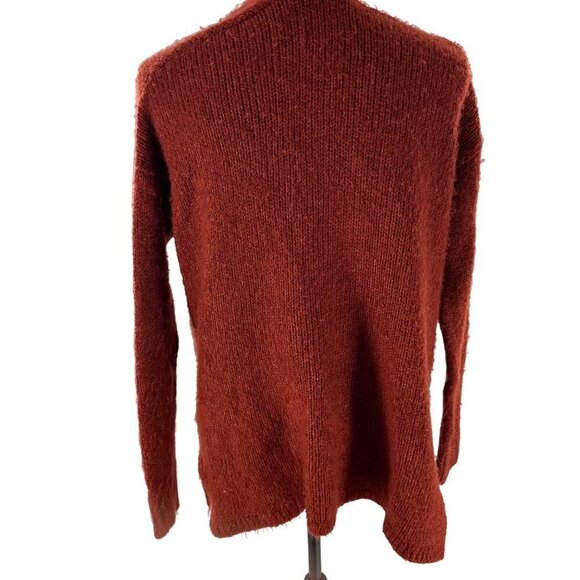 Abercrombie Womens pocket Cardigan Size X Small Soft Cozy Sweater Burnt Orange - Picture 7 of 15